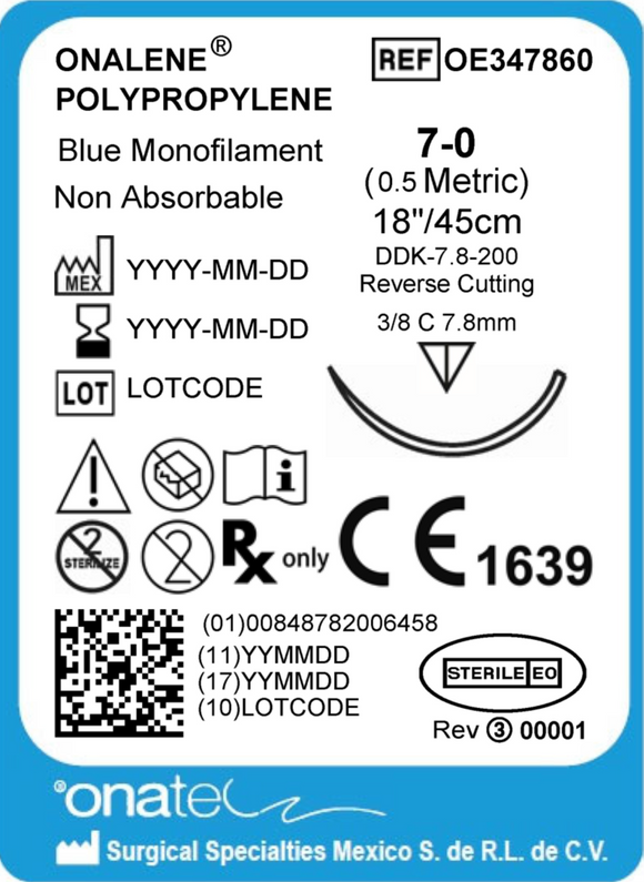 Onalene Polypropylene Suture -  OE347860