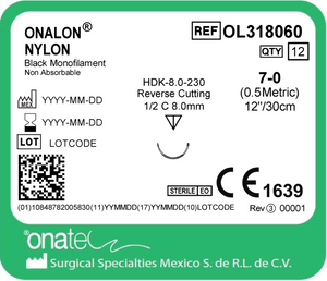 Onalon Nylon Suture -  OL318060