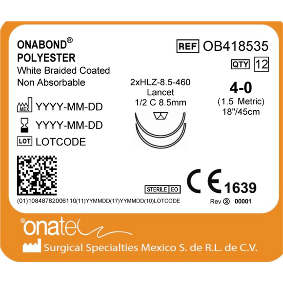 Onabond Polyester Suture -  OB418535