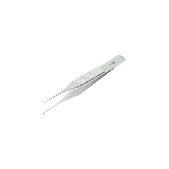 Straight 0.4mm Toothed Bonn Forceps (84mm Overall Length)